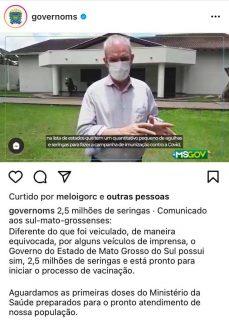 STF pede ‘tira-teima' após Pazuello dizer que MS não tem seringas para iniciar vacinação