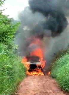 Vídeo mostra o momento em que carro-forte de onde foi levado R,2 milhão é atacado