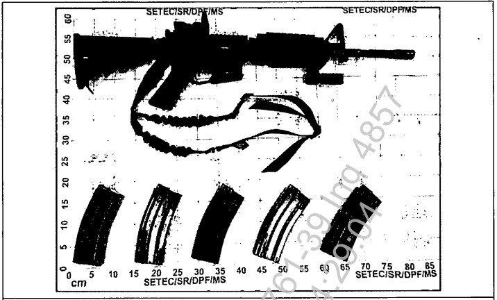 Fuzil, Loester Trutis, Armas apreendidas