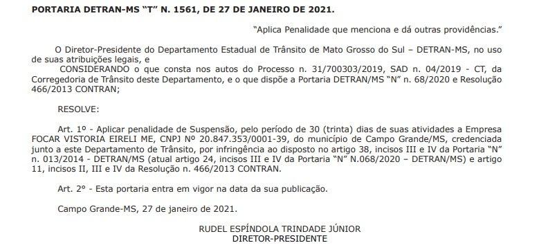 Detran-MS erra e adia fechamento de vistoriadora flagrada emitindo laudos fora do padrão