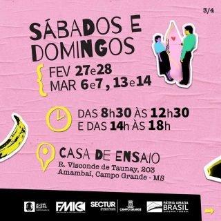 Inscrições abertas para curso gratuito de gestão, produção e elaboração de projetos culturais em Campo Grande