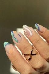 Nail Arts Ondas (Reprodução/Pinterest)