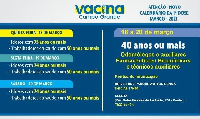 Drive-trhu de vacinação amanhece com longa fila de carros nesta sexta-feira