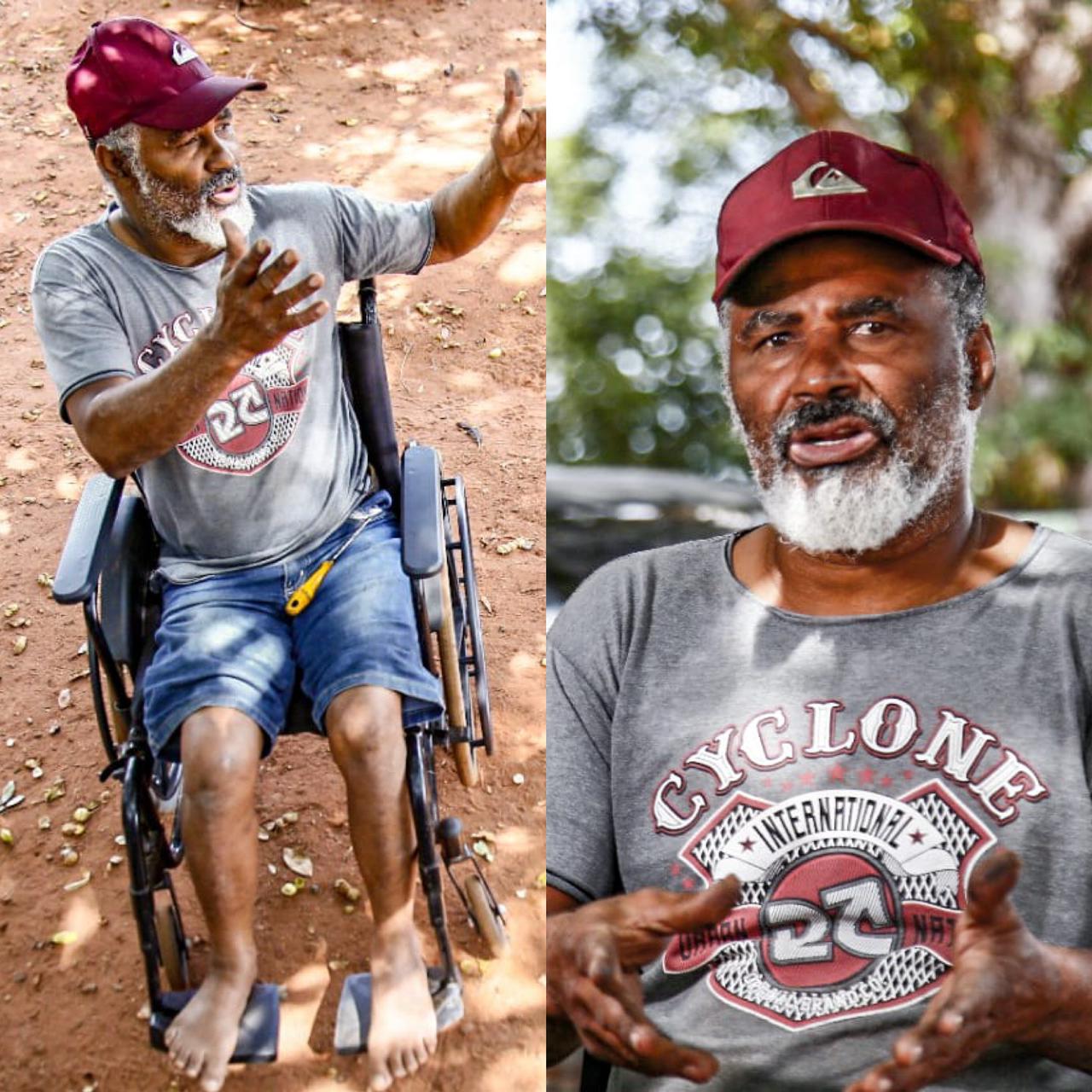 Pintor aposentado diz que, mesmo com laudos, nunca conseguiu atendimento de fisioterapeuta.