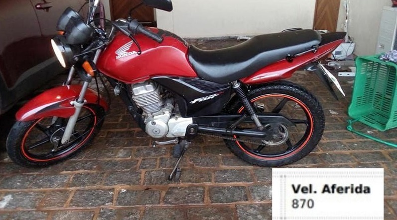 Multa do Detran coloca Honda Titan a 870 km/h em Campo Grande