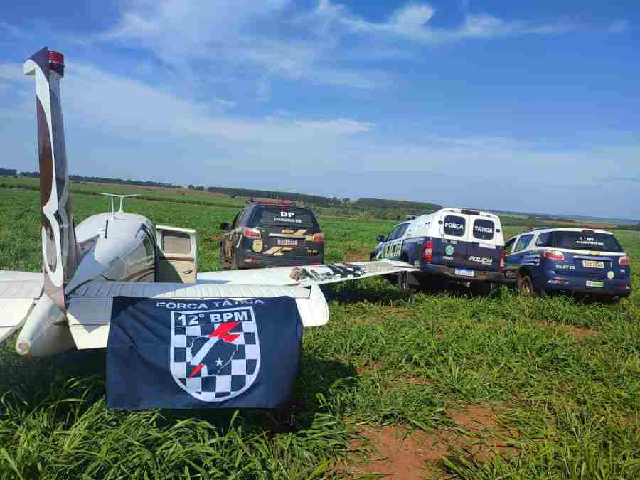 Aeronave foi apreendida