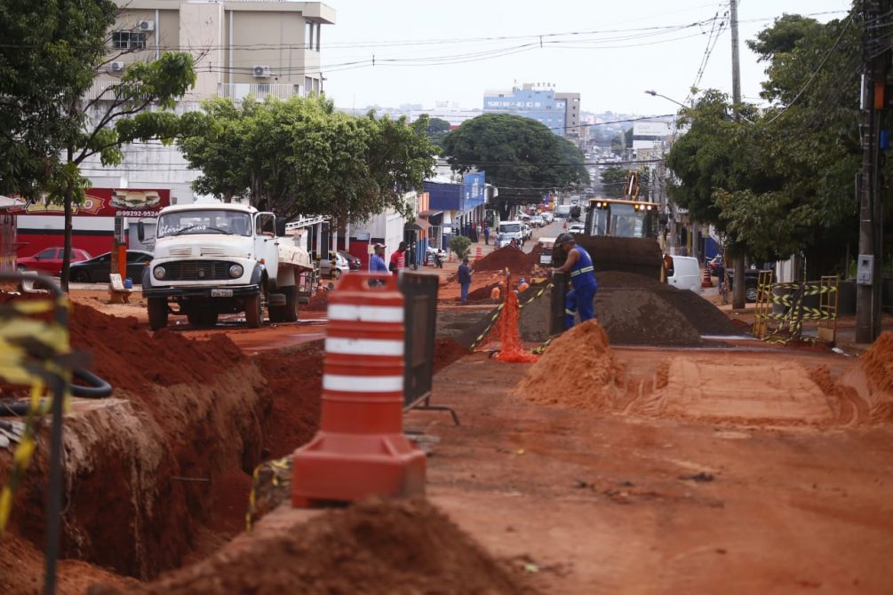 Obras na avenida