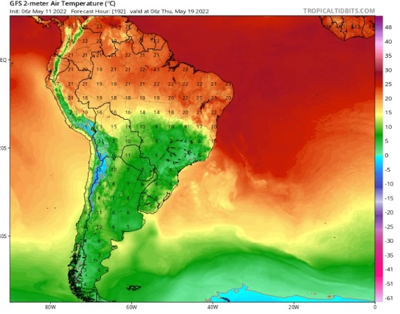 Frio esperado na próxima semana