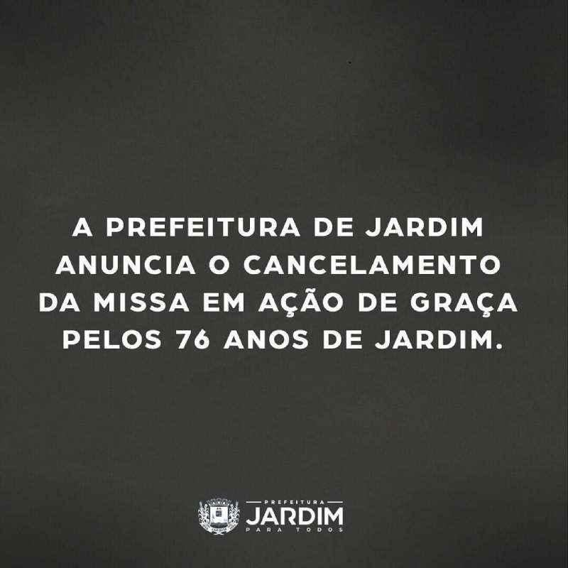 Prefeitura cancelou evento após morte