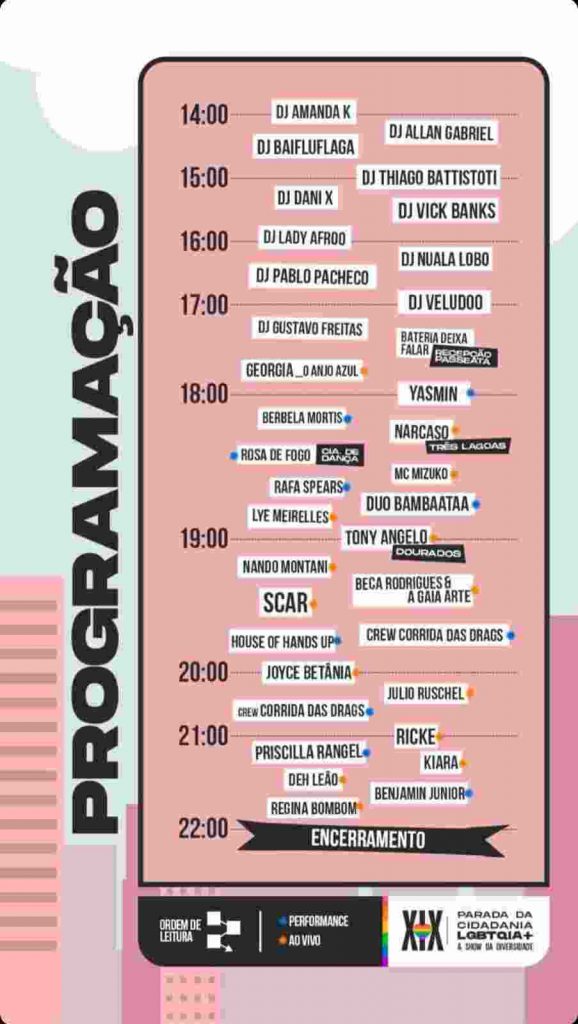 Programação Parada da Cidadania
