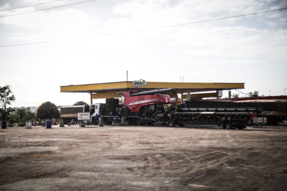 Posto de gasolina onde aconteceu troca de tiros com a PM - Foto: Henrique Arakaki/Midiamax