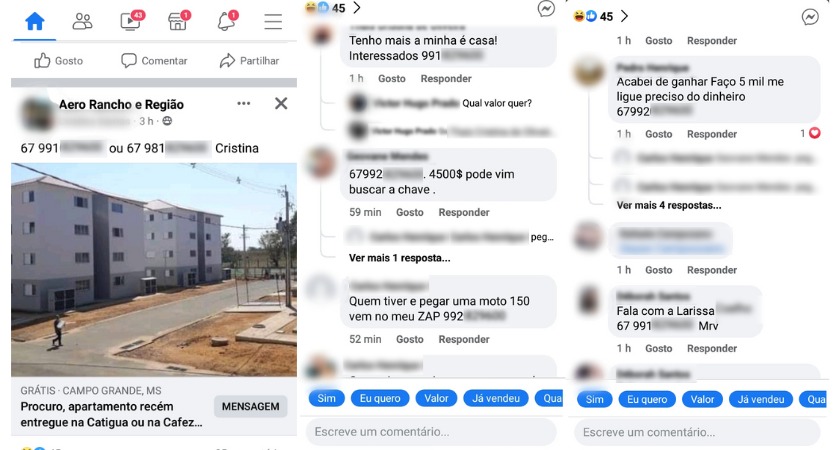 Prefeitura recebeu mais de 10 denúncias de venda de apartamentos entregues por Bolsonaro em Campo Grande 2 Horas após Bolsonaro entregar apartamentos em MS, moradores negociam: '4,5 mil pode buscar a chave'