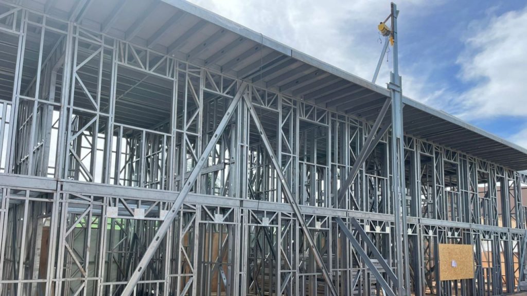 Residencial está em fase de construção, na Vila Planalto, em Campo Grande. Foto: Graziela Rezende/Jornal Midiamax