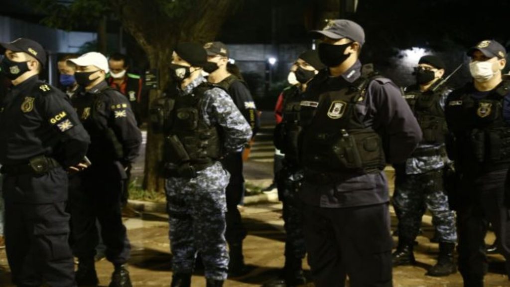 Força de segurança PM GCM Bope Choque