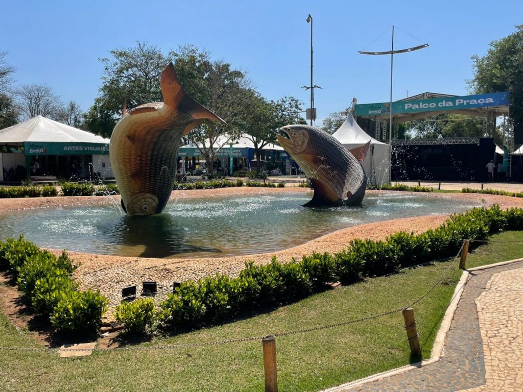 Principal praça da cidade de Bonito (MS). Foto: Graziela Rezende/Jornal Midiamax