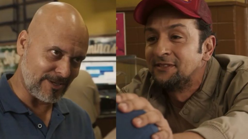 Ari e Zé Lucas na Campo Grande "fake" - (Fotos: TV Globo/Reprodução)