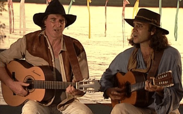 A dupla na novela "O Rei do Gado"