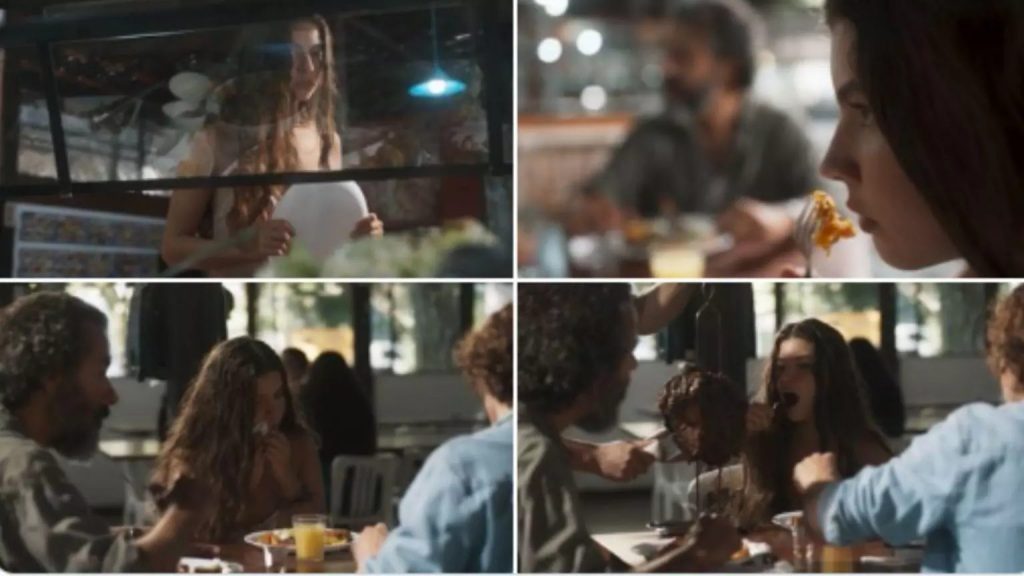 Moradores chegaram a tentar adivinhar onde os protagonistas almoçaram - (Fotos: TV Globo/Reprodução)