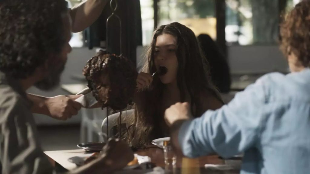 Juma e Zé Leôncio comeram cupim em algum restaurante de Campo Grande - (Foto: Reprodução/TV Globo)