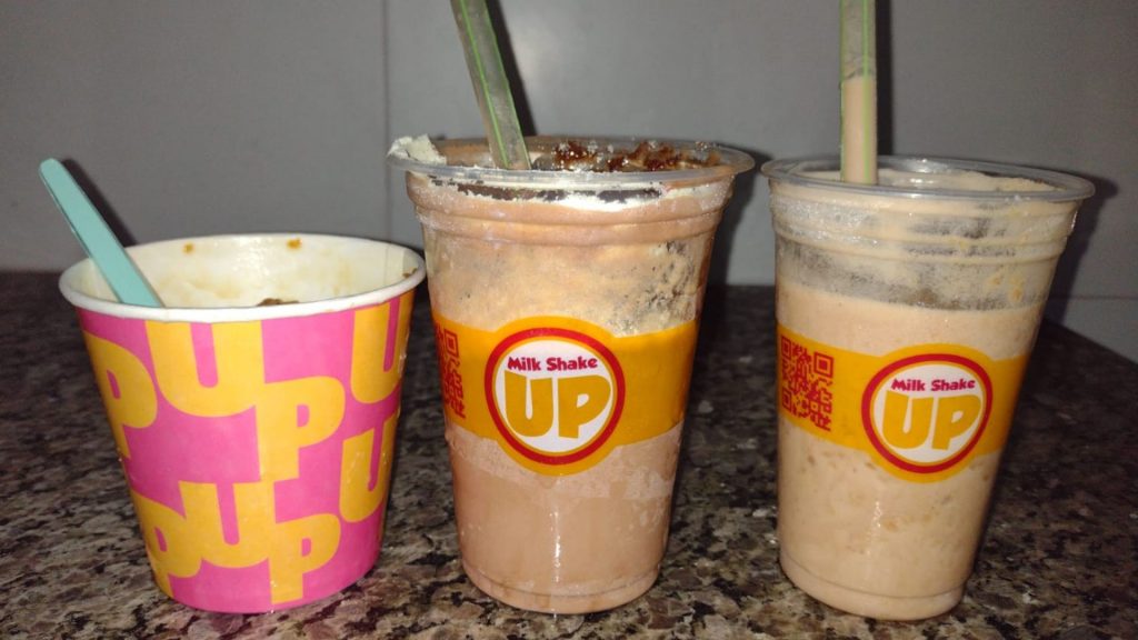 Alguns dos milk shakes experimentados pelo Cliente Oculto. Foto: Jornal Midiamax/Divulgação