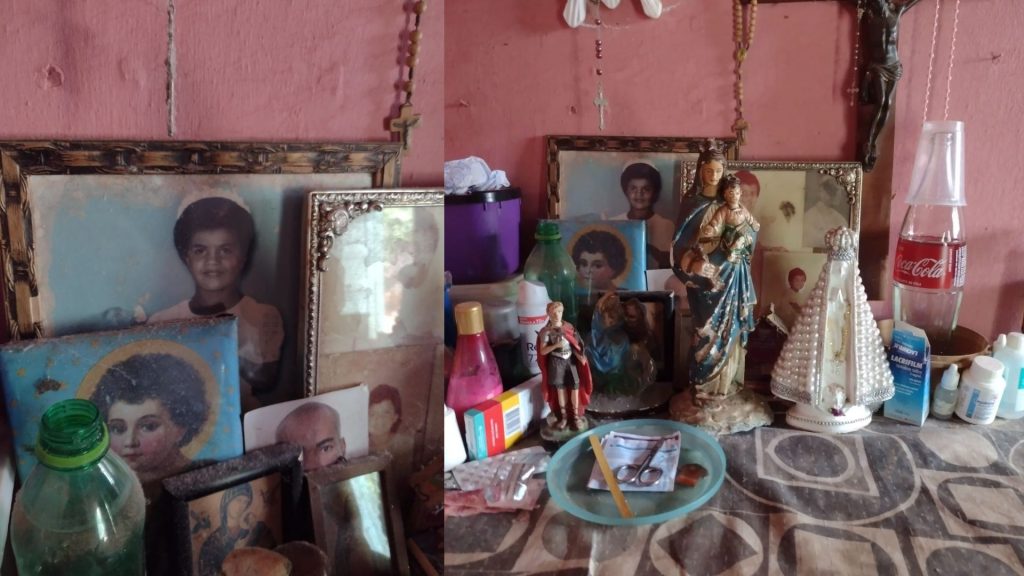 Altar de Fatinha na cômoda da mãe - (Fotos: João Ramos/Midiamax)