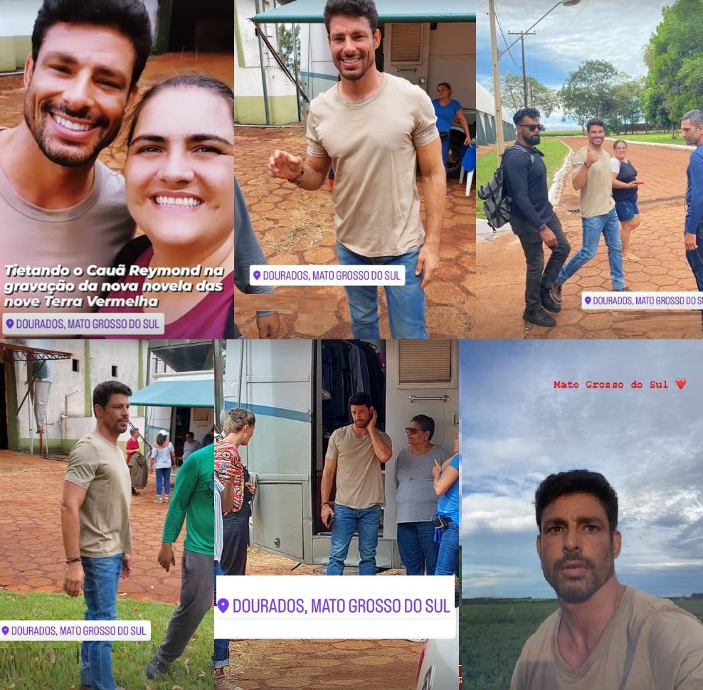 Moradora conseguiu cliques excelentes de Cauã nos bastidores - (Fotos: Adeline Bachiega) nova novela