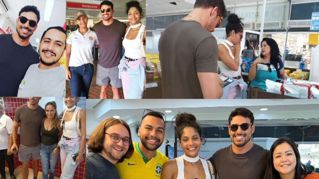 Sortudos? Quem encontrou Cauã em Campo Grande fez questão de publicar registro - (Fotos: Reprodução/Redes Sociais)