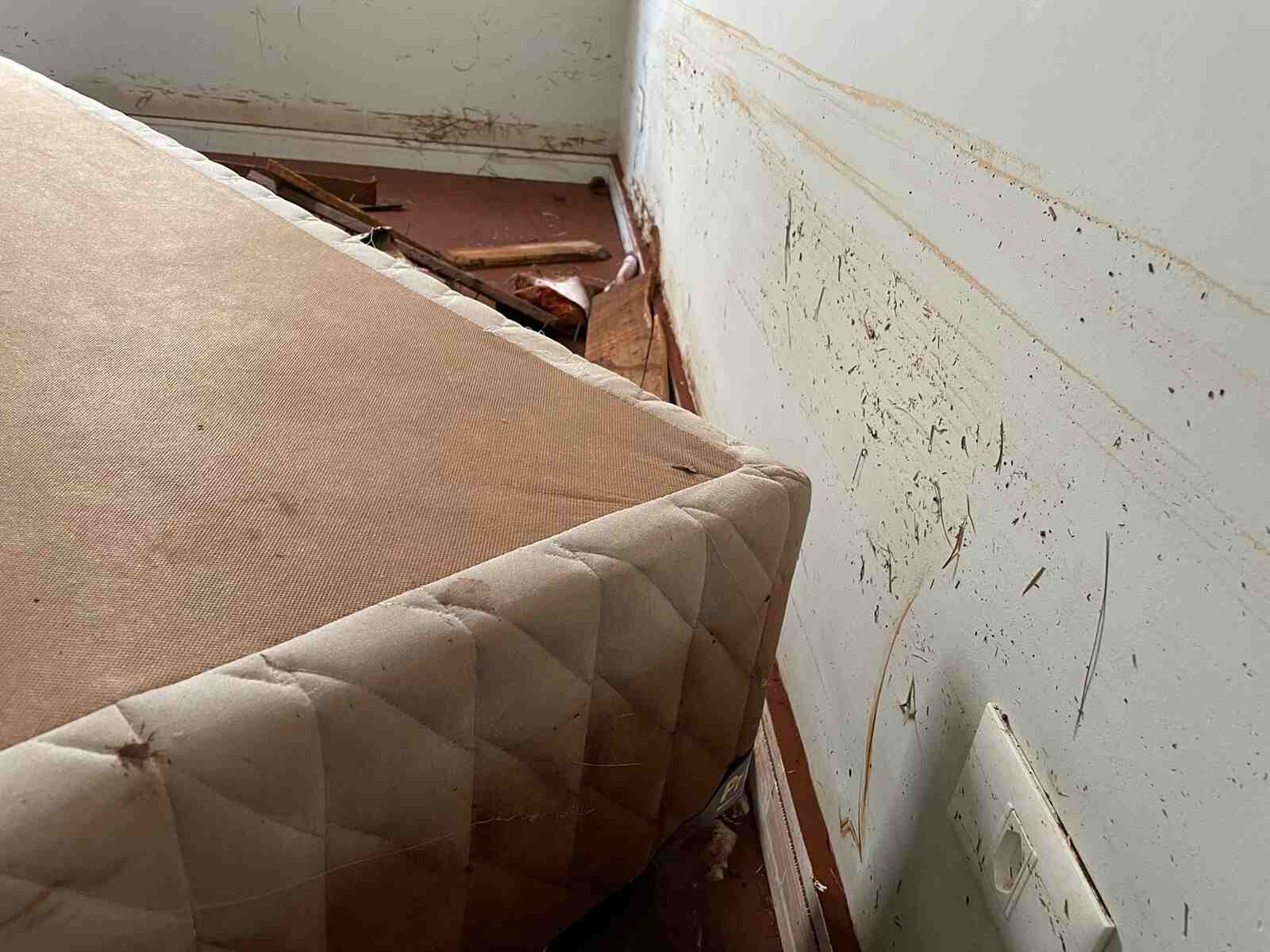 Casa destruída por enxurrada