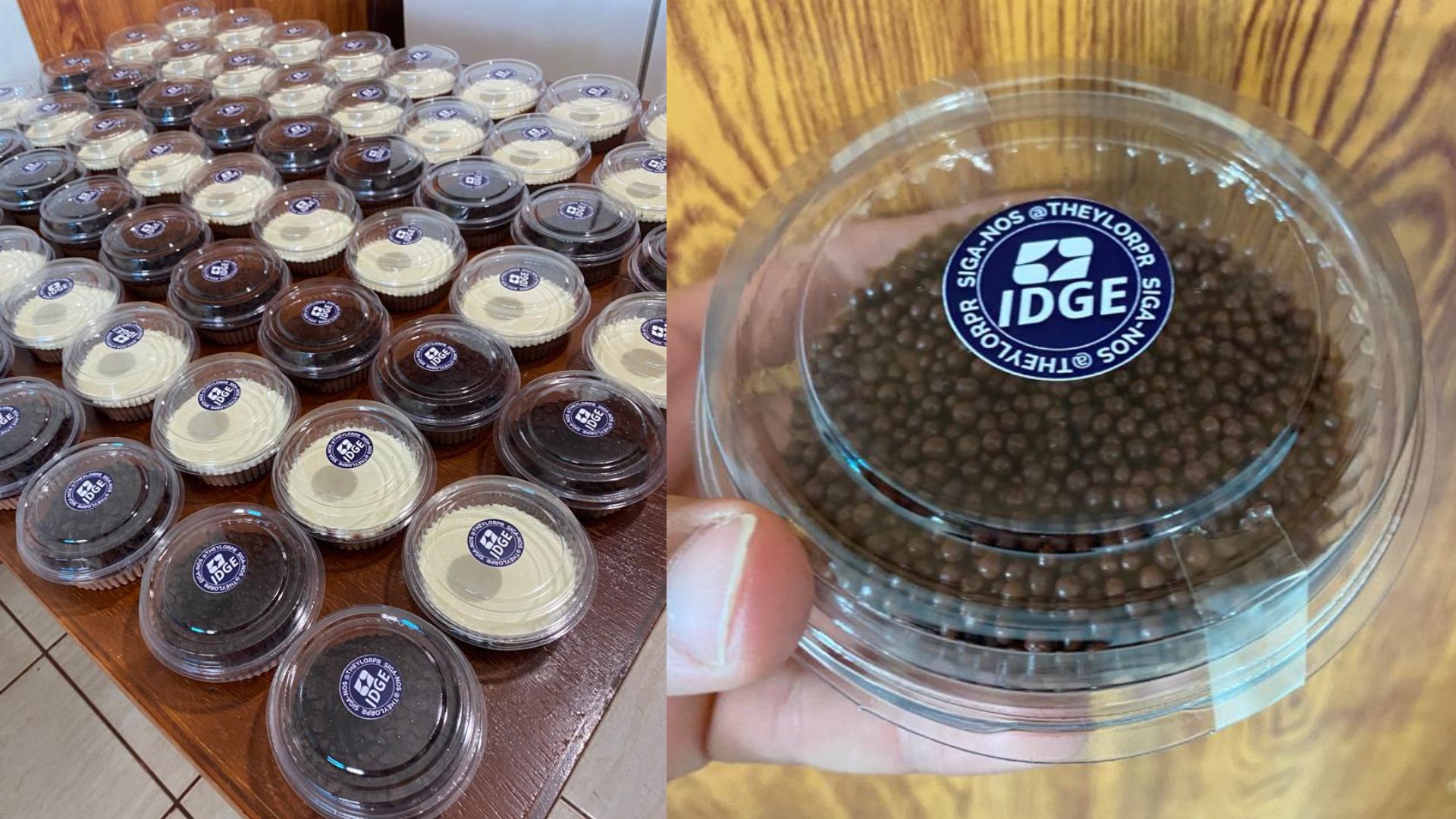 Doces são vendidos nos sabores de "chocobom e ninho". Foto: Redes Sociais/Reprodução