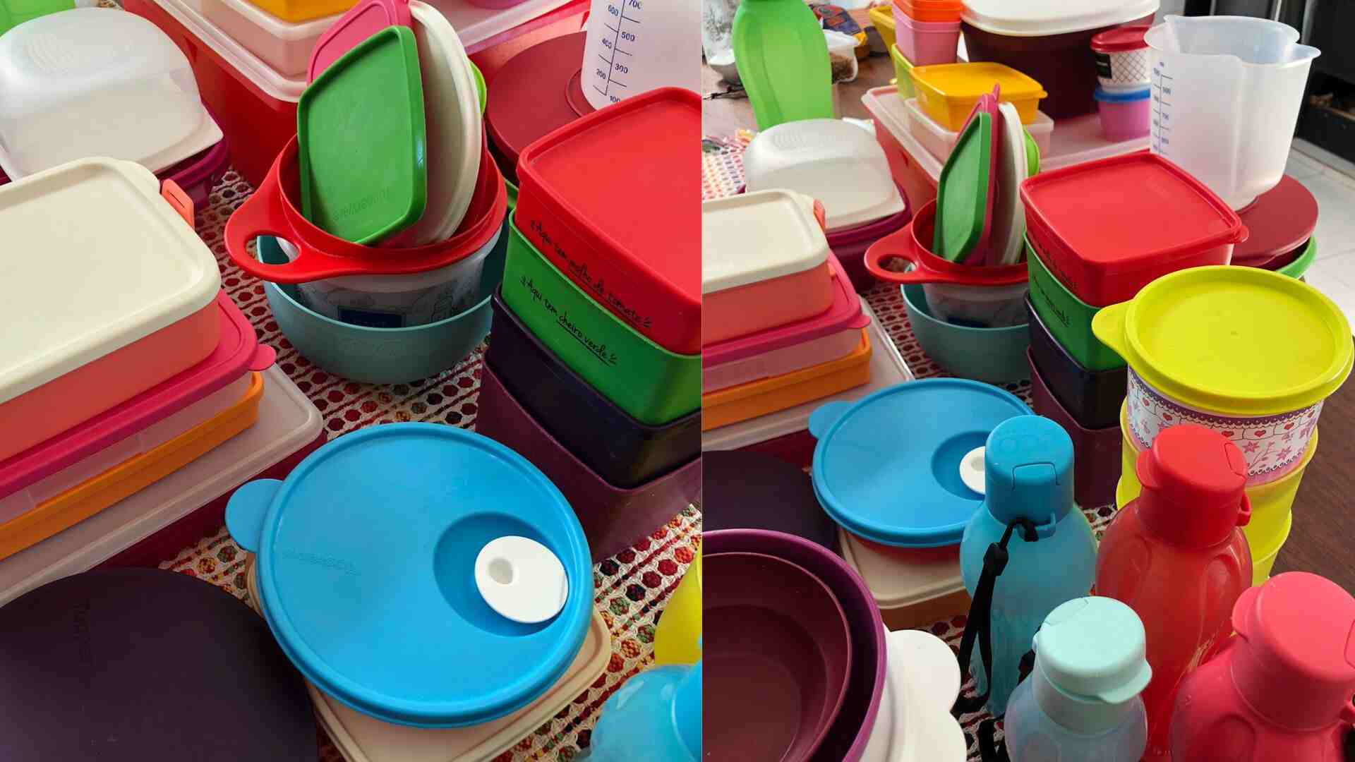 Utensílios da Tupperware