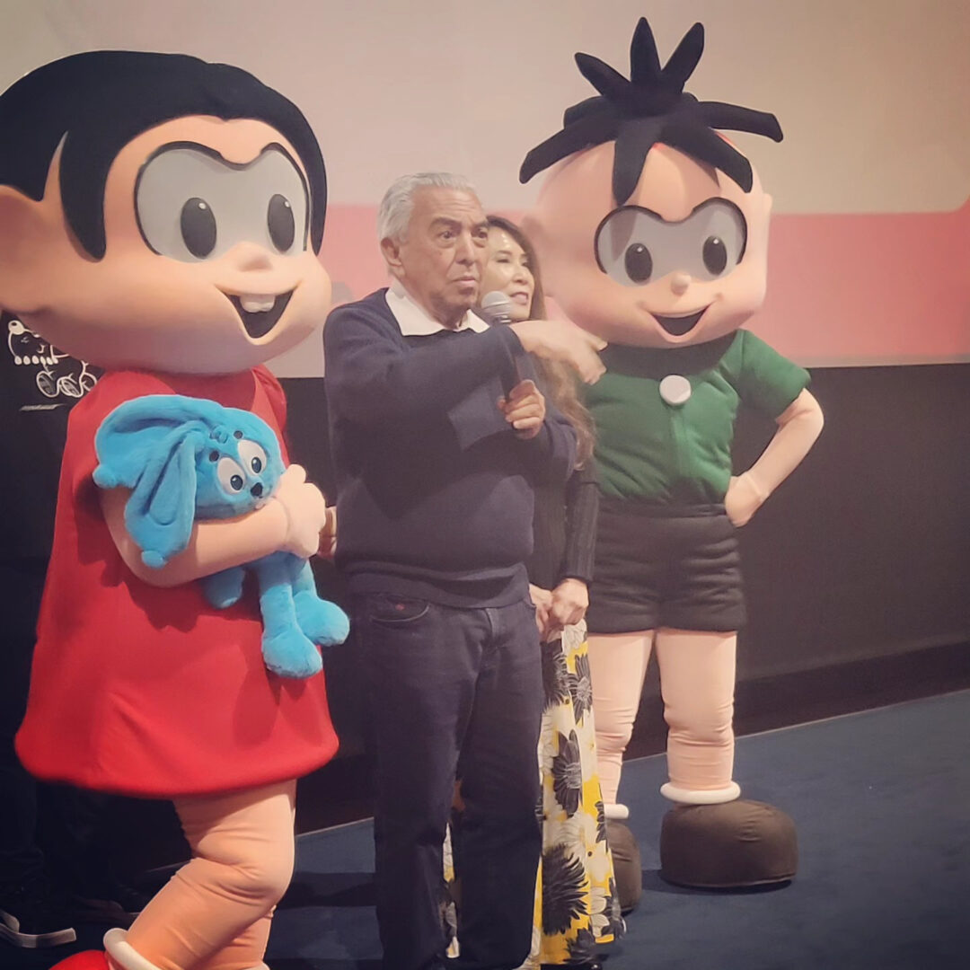 Mauricio e seus personagens. Foto: Redes Sociais/Reprodução
