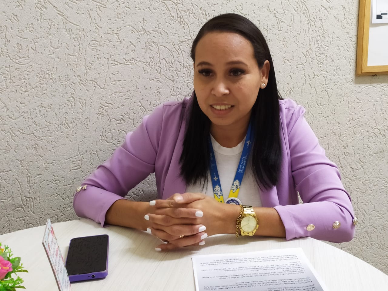 Gerente-técnica do Programa de Saúde da Mulher, Karine Jarcem