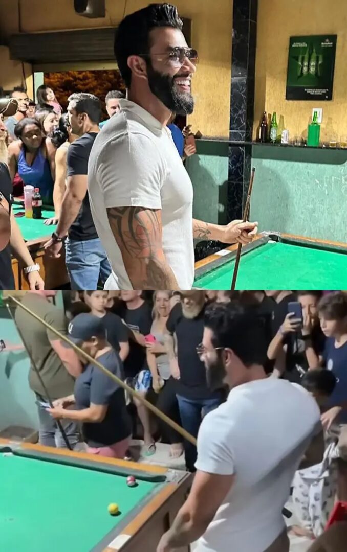 Gusttavo Lima em bar nesta terça visual