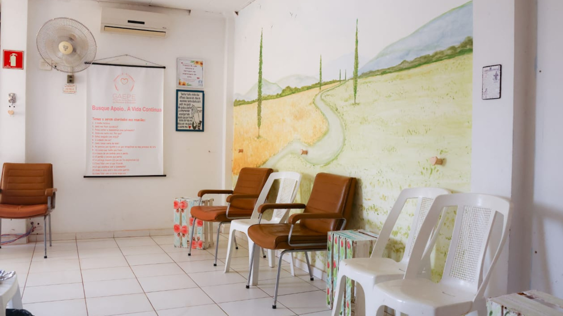 Sala onde ocorre as reuniões do Gaepe