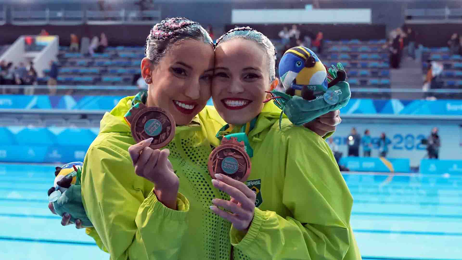 Nado artístico brasileiro conquistou a medalha de bronze. (Mirian Jeske, COB)