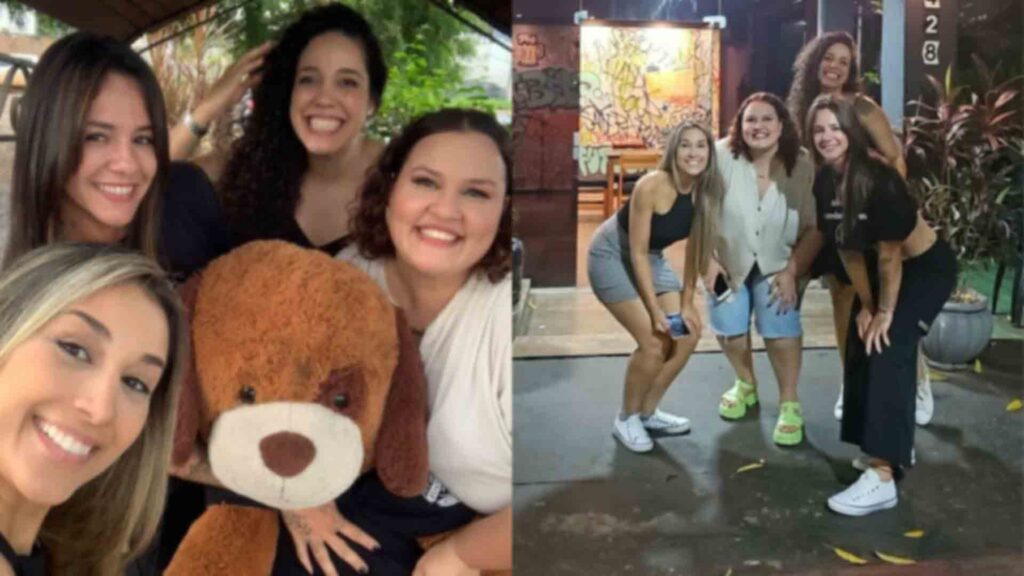 Aniversariante teve a companhia de amigas e fez todo o rolê no último sábado (13), usando carro por aplicativo, carona ou indo a pé aos locais.