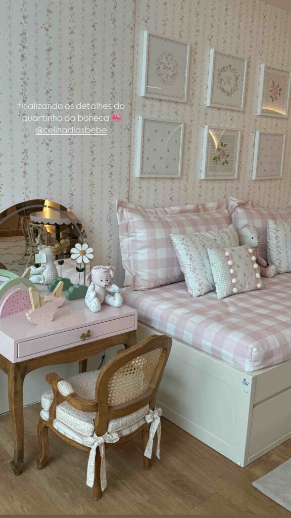 Detalhes do quarto da filha de Luan Santana e Jade Magalhães - (Foto: Reprodução das Redes Sociais)