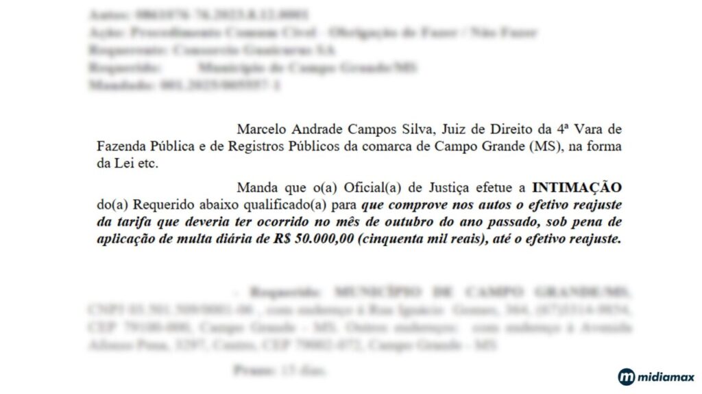 reajuste campo grande